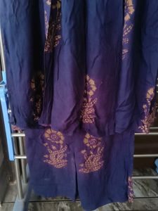 Elegant Floral Print Kurta Set