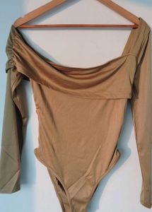 Stylish Long Sleeve Bodysuit Top