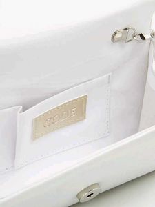 Code by Lifestyle White Shimmer Clutch