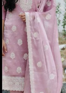 Beautiful lavender emblisshed 3 piece suit perfect