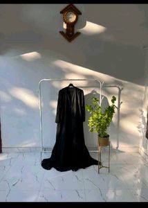 Elegant Black Embellished Fabric abaya 😍😍😍