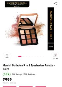 Loot Offer 349/-Manish Malhotra Eyeshadow Palette