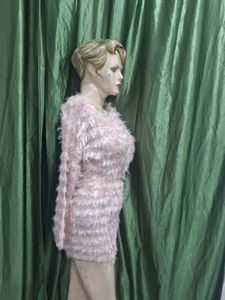 Pink Fuzzy Mini Dress