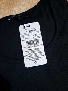 shein sleeveless ribbed Black ctop top &amp; Wide Leg