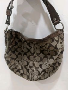 Vinatge Y2k Coach Signature Braided Hobo Bag