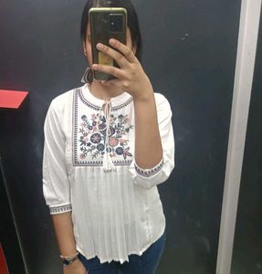 White Short Kurti