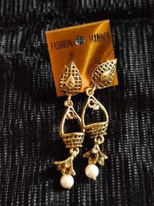 Gold Tone Drop Earrings