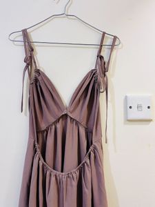 Mauve Tie-Strap Dress