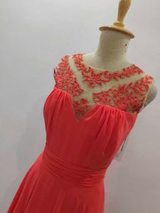 Elegant Coral Formal Gown
