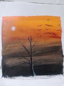 Set of 9 Handmade Landscape Paintings