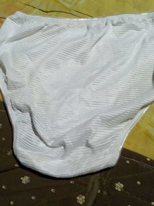 Striped White Briefs