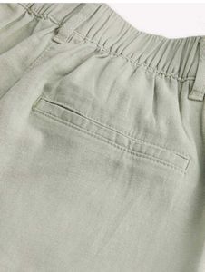H&amp;M Sage Green Linen Blend Pants