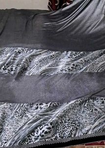Elegant Silver Saree