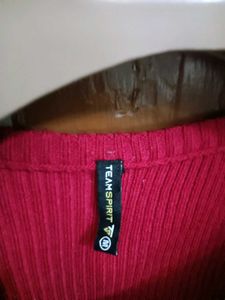 Red &amp; White Striped Sweater