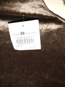 Brown Velvet Mock Neck Mini Dress