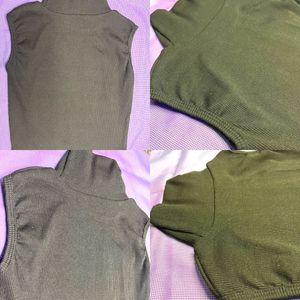 Sleeveless Turtleneck Top