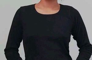 Black Long Sleeve Top - Basic Essential
