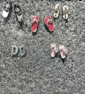 Funky Ear Studs (Slippers, &#39;D&#39;Initial &amp; Fish Tail)
