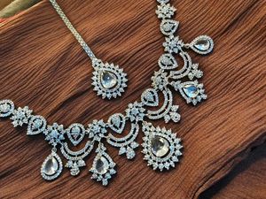 American Diamond Jewellery Set