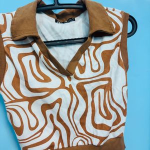 Retro Print Tank Top