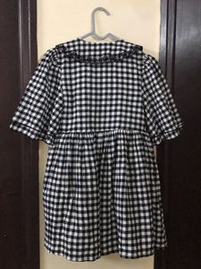 Gingham Babydoll Dress Length 29 Bust 30