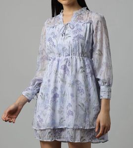 Floral Print Fit & Flare Dress
