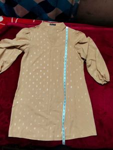 🌸Shein Elegant Beige Long Sleeve Dress