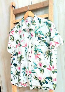 Multicolour cotton shirt size-34