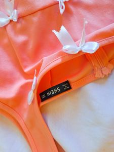 Y2k Cottagecore Peach Dress