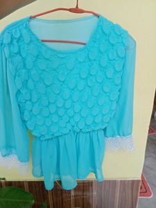 Sky-blue Top