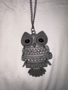 Owl Necklace + Free Tree Chain