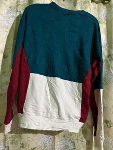 Color Block Crewneck Sweatshirt