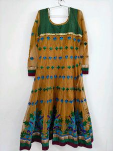Embroidered Anarkali Dress No Return