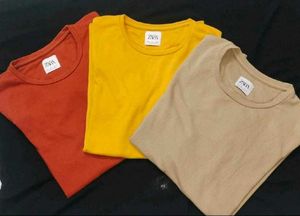Zara Men&#39;s Basic Brown T-shirt (Single)