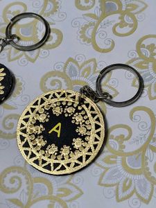 Handcrafted Keychains- Gold(2 )