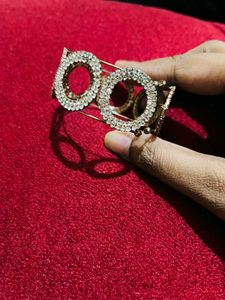 Sparkling Circle Cuff Bracelet