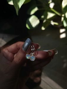 925 Silver Moonstone Drop Earrings