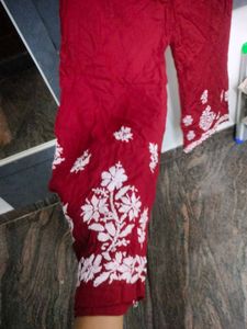 MAROON CHIKANKARI PALAZZO😍✨