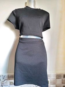 H&M Black Two-Piece Set Large/ XL Size