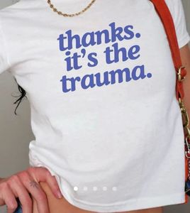 Savana Thanks Trauma Skinny Tshirt