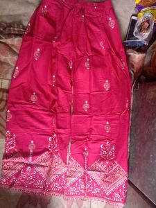 New Pink Plazo