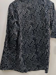 Black &amp; White Dotted Shrug
