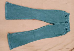 Charcoal Demin Jeans Bellbottom