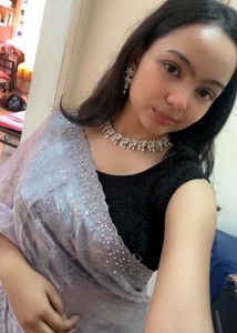 Lavender Shimmer Saree