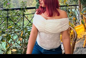 White Off Shoulder Top