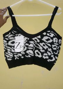 Patterned Crop Top