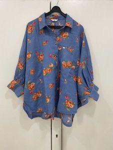 🦋 Statement Sleeves!Oversized Floral Batwing Top