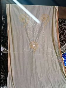 Embroidered Dupatta Cream Colour