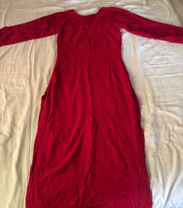 RED CHIKANKARI KURTA SET♥️