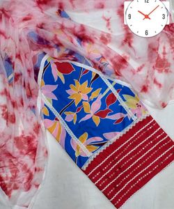 Punjabi Cotton Suits With Tye Dye Duppata